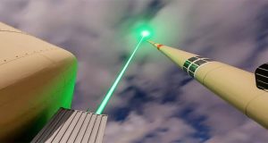 Laser technology for reading distant small text